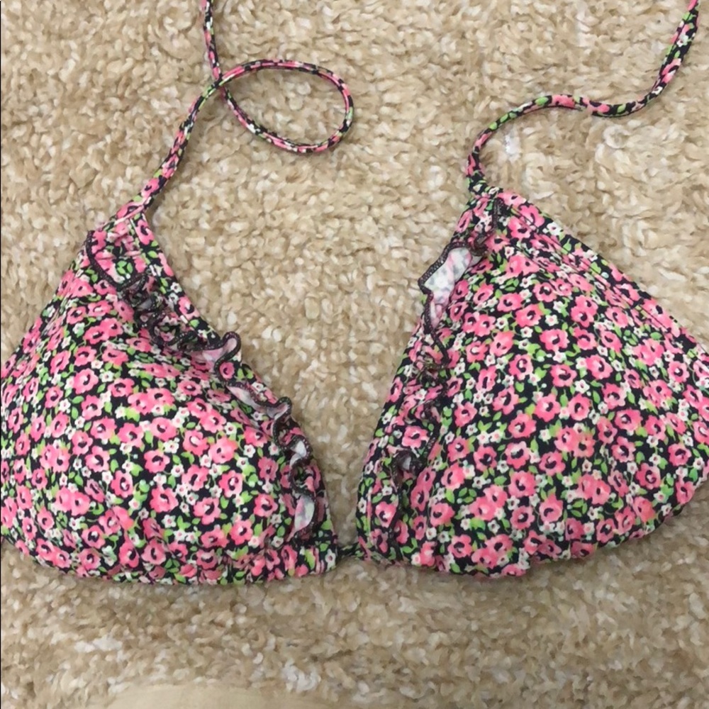 Floral swimsuit top